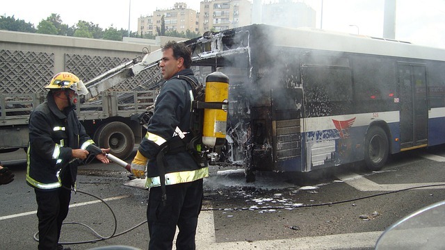 Fiery Bus Crash In Japan