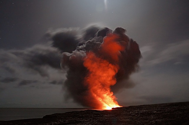 Pacific Volcanic Eruption